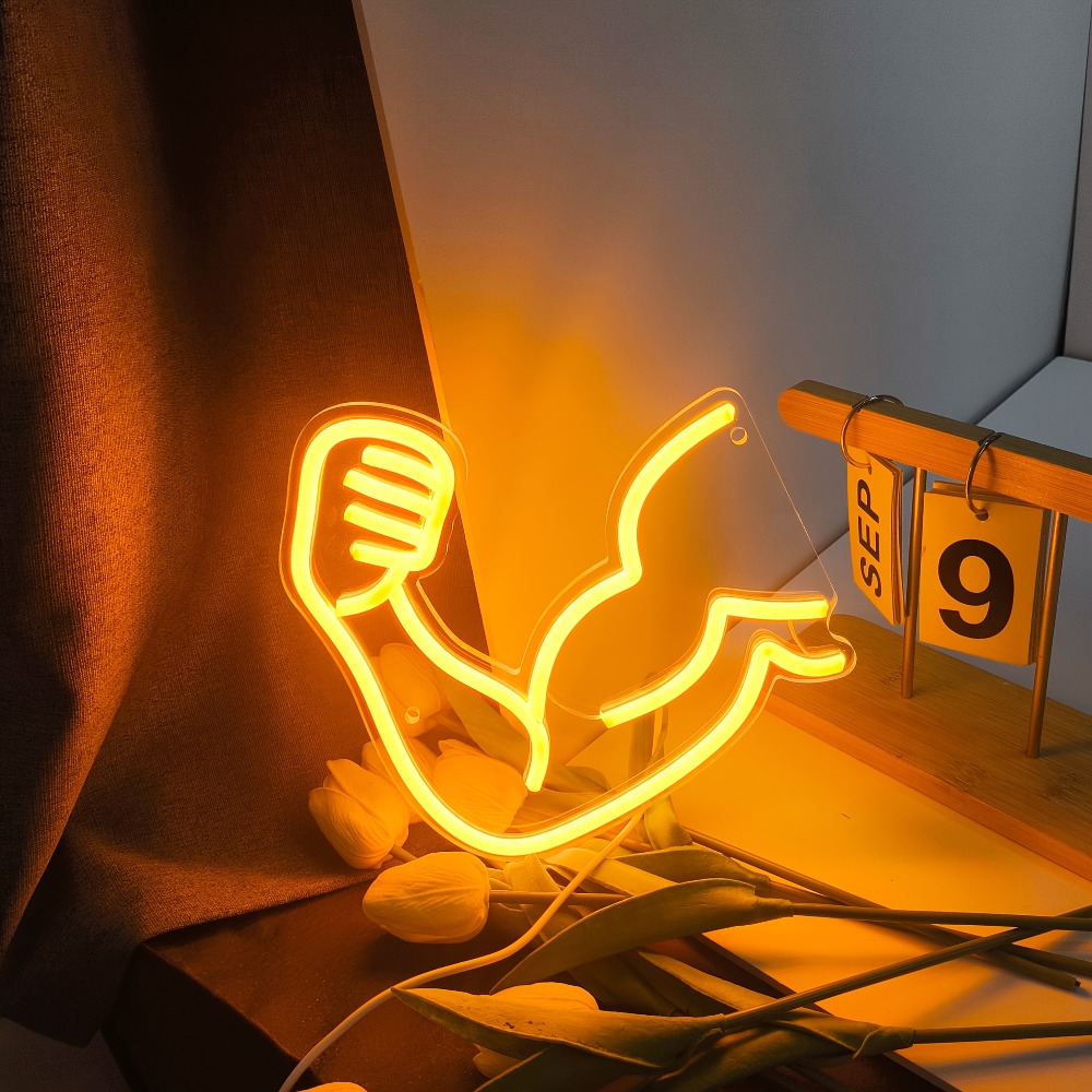 Fitness Motivation Light - Mus - Home Gym Neon Sign recension och pris