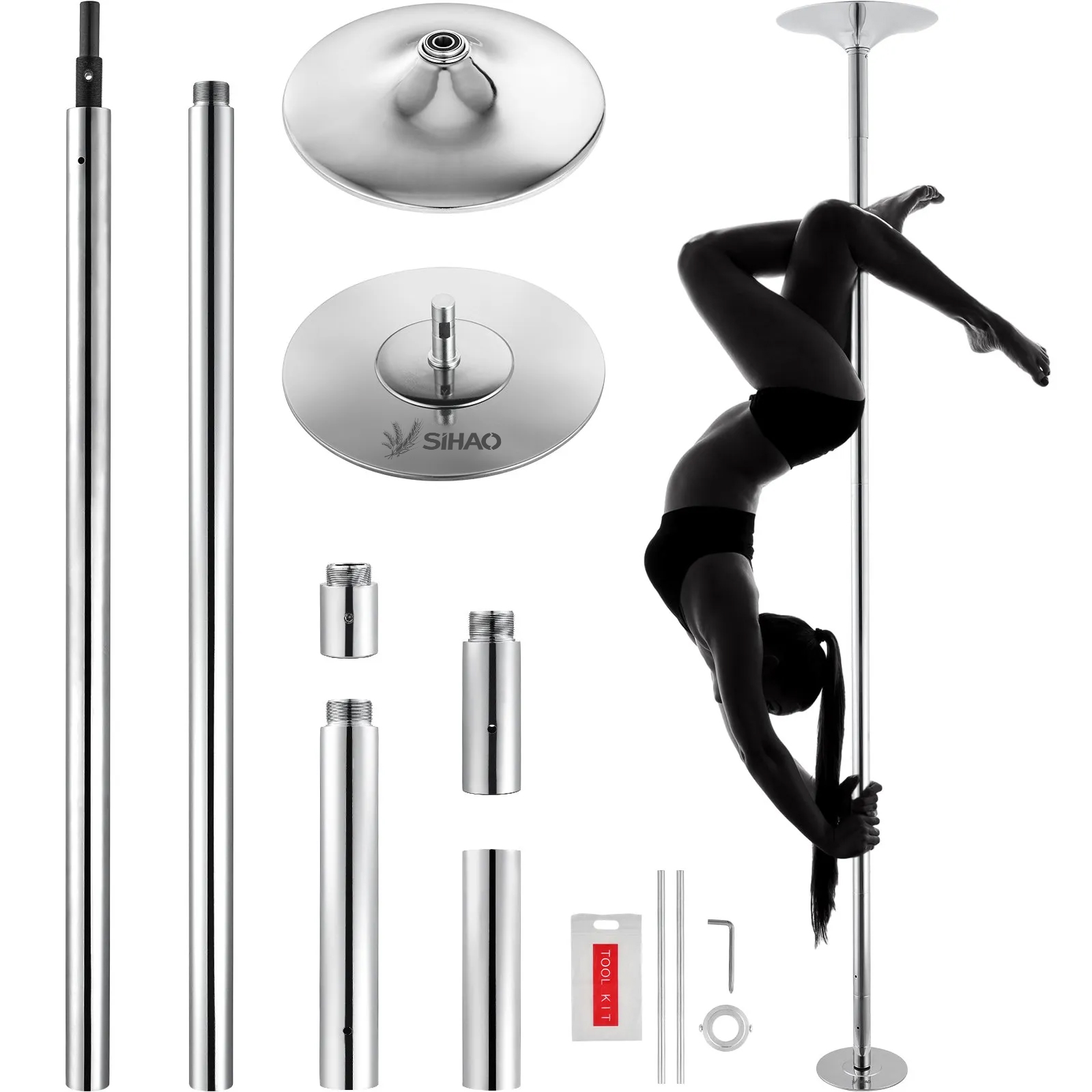 SIHAO Portable Height-Adjustab - Home Gym Routine recension och pris