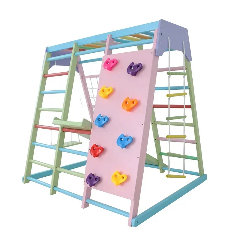 Kids Wooden Climbing Frame Ind - Home Gym Equipment Set recension och pris