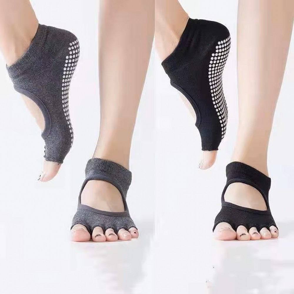 Backless Five Toe Yoga Socks O - Home Gym Yoga recension och pris